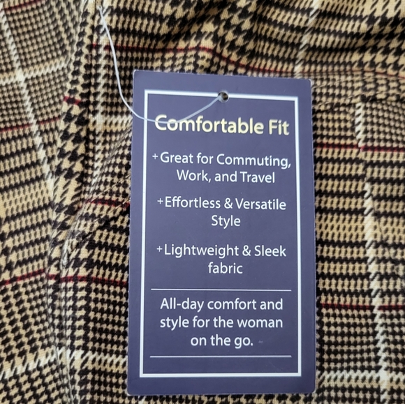 NEW! Pullon Pants Plaid Tartan - Picture 6 of 14